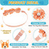 80 Pcs Dog Bowtie Flower Collars, Adjustable Girl Puppy Collars with Diamond Crystal for Dogs Cats Pet Supplies