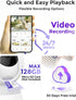 Hugolog 3K 5MP Indoor Pan/Tilt Security Camera with Auto-Focus,Ideal for Baby Monitor/Pet Camera/Home