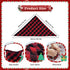 4th 2 Pack Set of July Dog Bandanas, Classic Reversible Red Green Plaid Plaid Pet Bandana Dog Birthday Bandana for Boy