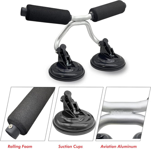 Kayak Roller - Load Assist for SUV Car Roof Lift with Suction Cups