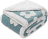 Luciphia Waterproof Dog Cat Blanket - Fluffy Thick Fleece Pet Blanket, Washable Double Sided Sherpa (Blue, 40x28 inches)