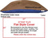 Dogbed4less Waterproof/Water Resistant Zipper Internal Pet Dog Bed Cover for Extra Large 47"X29" Pillow Bed - 51"x33"
