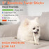 MON2SUN Dog Rawhide Twist Sticks, Natural 5 Inch Thin Sticks, 60 Count for Puppy and Small Dogs