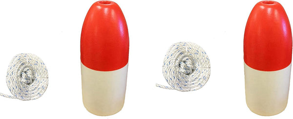 KUFA 2-Pack of Sports 5/16" x100' Non-Lead Sinking Line and 11" Bullet Float