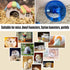 Hamiledyi Hamsters Flying Saucer Silent Running Exercise Wheels, 10 Pcs Wooden Rainbow Gerbil House