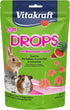 Vitakraft Star Drops Watermelon Flavor Treat for Rabbit, Guinea Pig & Chinchilla, 4.4 oz