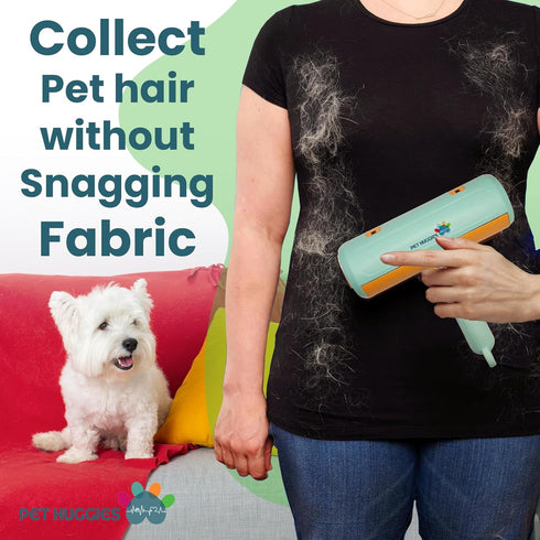 Pet Hair Remover Roller with Self-Cleaning Base, Efficient for Cleaning Clothes, Furniture, Sofa, Carpet, and More
