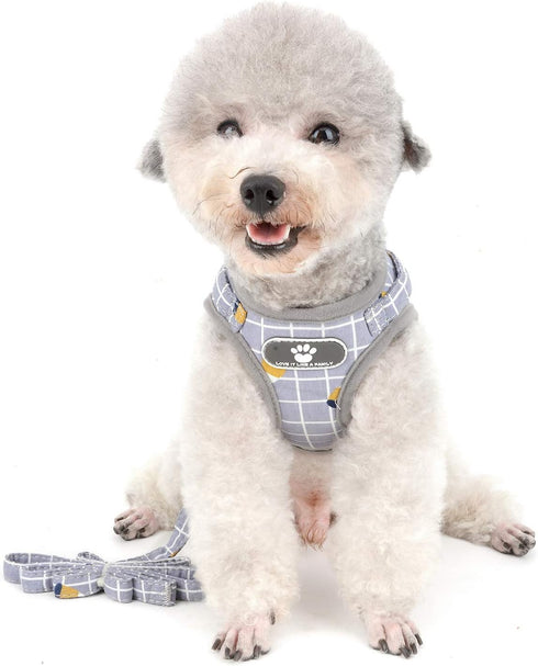 Zunea No Pull Small Dog Harness and Leash Set, Adjustable Reflective Step-in Chihuahua Vest Harnesses for Boy Girl Pets