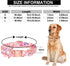 Dog Collar with Daisy Tie, 3 Patterns Soft & Comfy Flower Print Padded Pet Collars with Strong Metal Buckle for Boy and