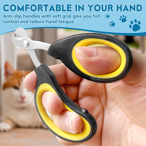 FJCTER Trimmer Cat Nail Clippers, Professional Pet Claw Clippers for Indoor Cats, Kittens, Small Dogs, Puppys, Birds