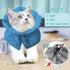 Cat Recovery Collar, Soft Adjustable Cone Alternative, Lightweight Waterproof Fasteners Collars for Cats, Kittens,