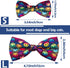PET SHOW 10pcs Halloween Small Dog Bow Ties for Medium Dogs, Detachable Bowties with Elastic Bands