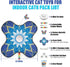 OPDEKEHA Interactive Cat Toy for Indoor Cats, Touch Activated Automatic Electronic Cat Toy with Sound On/Off, Dual