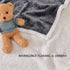 Qeils Dog Blankets for Small Dogs, Waterproof Cat Blanket, Washable Sherpa Fleece Puppy Blanket, Dark Grey (30"X40")