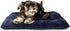 Small Dog Crate Pad, 24 Inch Dark Blue Washable Fluffy Mat for 24 Inch Dog Cage, Indoor and Outdoor Use