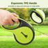 Pecute 16 ft Retractable Dog Leash with Light, 360° Tangle-Free Nylon Leash for Medium Large Dogs up to 66lbs