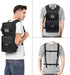 MOSISO Tactical Hydration Pack Backpack with 3L Bladder & Elastic Cord Strap for Outdoor Sports, Black