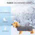 Geyecete Dachshund Sweater, Jacket, Winter Coat with Padded Fleece Lining, Snowsuit - Gray - Size M