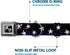 Buckle-Down Dog Collar Seatbelt Buckle Glowing Stars in Space, 15 to 26 Inches, 1.0 Inch Wide