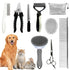 Aiolpy Dog Brush & Grooming Kit 9-Piece Pet Brush & Deshedding Set for