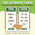 EcoKind Large Yak Cheese Dog Chew, Healthy Odorless Treats, Long Lasting Rawhide Free Bones, Made in The Himalayans,