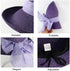 Women Straw Sun Hats Wide Brim Ribbons Roll Up Bucket UPF 50+ Foldable Floppy Sun Hat with Strap UV Protection Summer Beach