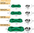Hubulk Pet Dog Bowls, 2 Stainless Steel Bowls with Non-Skid Silicone Mat + Pet Food Scoop for Small Medium Large Dogs