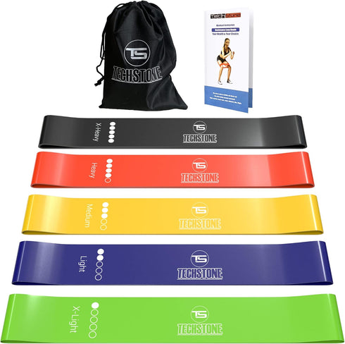 Resistance Bands Set for Men and Women, 5 Different Levels Elastic Band for Home Gym Workout