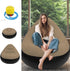 ZJMCAJY Inflatable Chair, Inflatable Folding Sofa with Ottoman Portable Inflatable Couch with Flocked Surface