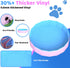 CACSPS 2025 55" 12" Swimming Updated Foldable Dog Pool, x Kiddie Pool with Hard Plastic, Non-Slip Dog Bath Tub