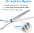 JASON 7" 50 Teeth Thinning Dog Grooming Scissor, Ergonomic Blender Shears Kit with Offset Handle and Jewelled Screw