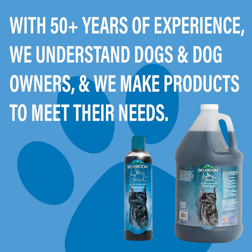 12 oz 1-Pack Bio-Groom Ultra-Black Dog Shampoo Color Enhancing Pet Shampoo, Dog Bathing Supplies, Puppy Wash, Dog