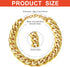 2 Pieces Dog Link Chain Gold Necklace Chain for Dogs ABS Plastic Dog Golden Collar Chain Puppy Costume for Dogs (10 Inch (25+7 cm))