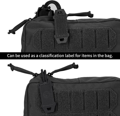 Tactical Zipper Pull Cord Hook Handle - Replacement Zipper Pulls Tab 2PCS for Hiking and Outdoor Activities