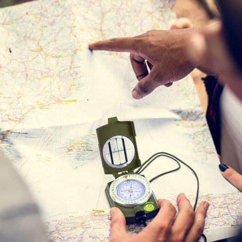 Sportneer Waterproof Shockproof Military Compass for Hiking, Climbing, Biking, Outdoor Activities
