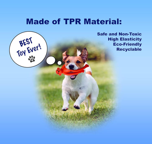 Puppy Chew Toys 2-Pack for Small/Medium Dogs, Rubber Monkey Teething Toys for Fetch