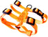 Hamilton Adjustable Comfort Nylon Dog Harness, Mango Orange, 3/8" x 10-16"