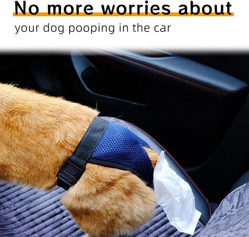16.5-27.5lbs 15in) Wearable Waste Collection Bag For Small Elderly Dogs - Convenient Dog Poop Scooper and Waste