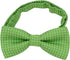 Puppy & Kitten Collar Bow Tie, Adjustable for Small Cats & Dogs, Green with White Polka Dots