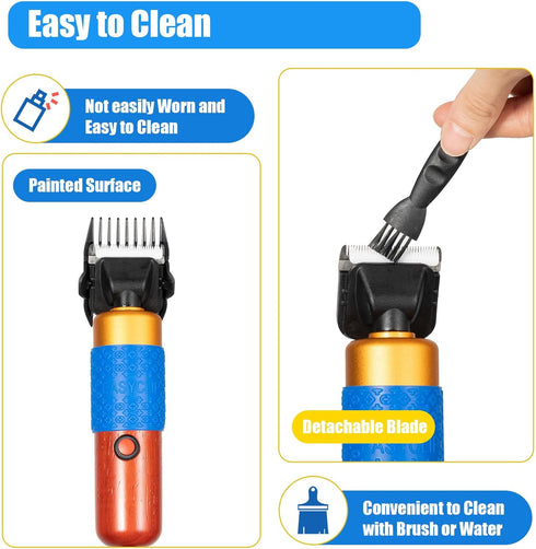 JAYGOVAN 36W,Animal Blade,2 Trimmer Sheep Clippers Shearing Machine, Farm Livestock Grooming Kit with Replaceable Guide