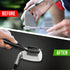 Golf Club Cleaning Brush with Groove Cleaner, Ergonomic Design, Retractable Clip, Extends 2 ft, Black