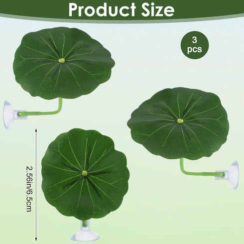 Xinjoduz 3 Pack Hammock (2.56 Inches) Xindojuz Betta Fish Toys, Plastic Betta Bed Leaf for Fish Tank Decorations, Safe