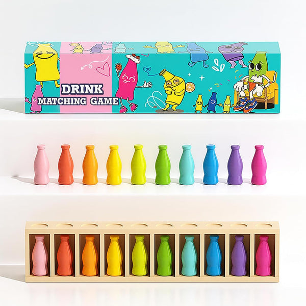 Trozihn Bottle Color Match Game, Fun Family Board Game for Kids 8-12, 2-4