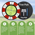 Golf Green Reader Magnetic Zinc Alloy Bubble Level, High Precision Ball Markers for Putting Green Accessories