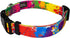 Country Brook Petz Deluxe Paint Splatter Dog Collar - Made in The U.S.A., Groovy Collection (1 Inch, Large)