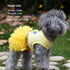 KYEESE Dog Dress, Pineapple Yellow Tiered Beach Dresses for Dogs