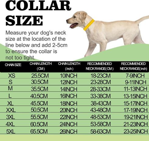 18K Cuban Link Chain Dog Collar, Stainless Steel Silver Gold with Safety Buckle Lock, Heavy Duty for Small, Medium,