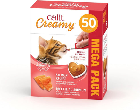 Catit Creamy Lickable Cat Treat, Healthy Tuna Cat Treat, 12 Pack