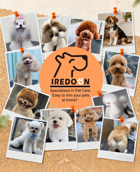 2026 Trimmer, 35dB Trimmer IREDOON New Pet Precision Low-Noise Dog Paw with LED Light, Safe Curved Ceramic Blade