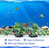4PCS Small Size Soft Faux Silk Aquarium Plants for Betta Fish Tank Decorations, Hiding Fish Reptiles